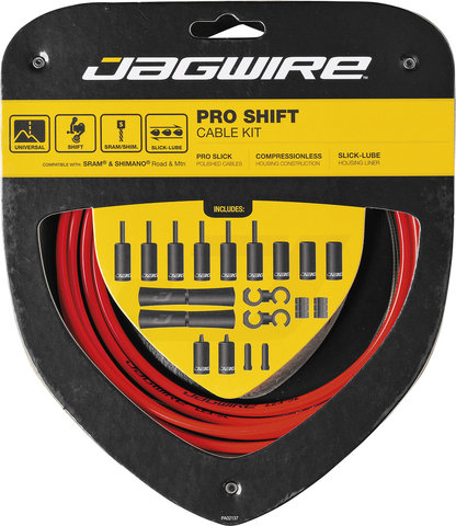 Jagwire 2X Pro Schaltzugset - red