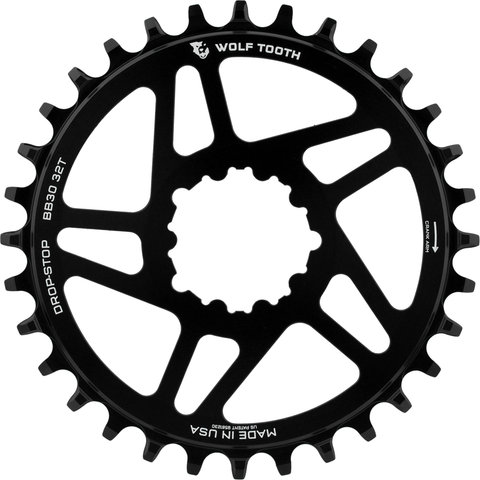 Wolf Tooth Components Direct Mount Chainring for SRAM BB30 - black/32 