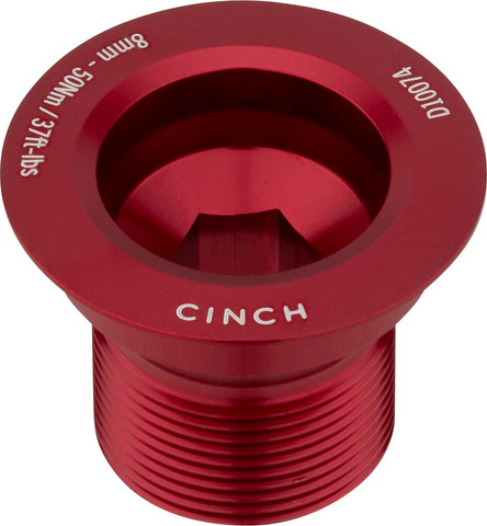 Race Face Left Crank Bolt for Cinch Crankset - gloss red