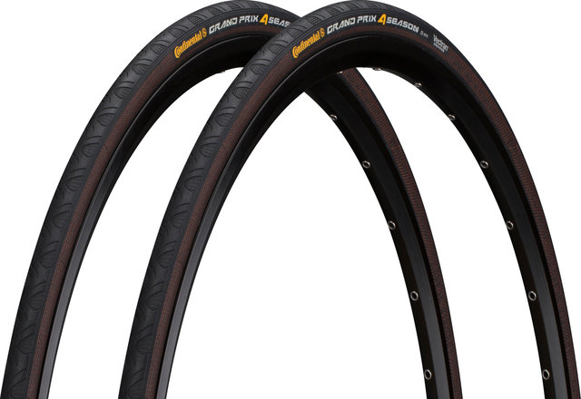 Continental Grand Prix 4-Season 28" Folding Tyre Set - black / black/28 /25 mm/25-622