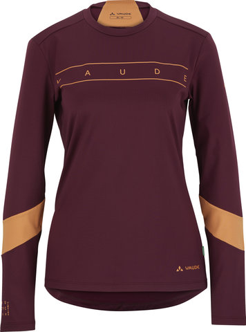 VAUDE Camiseta para damas Womens Qimsa LS Logo Shirt - cassis/36/S