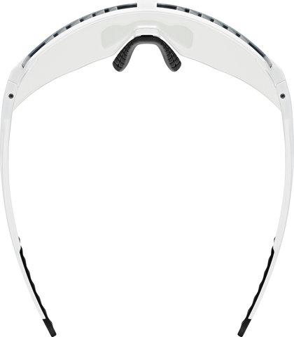 uvex pace stage V sports glasses - white matte/mirror blue