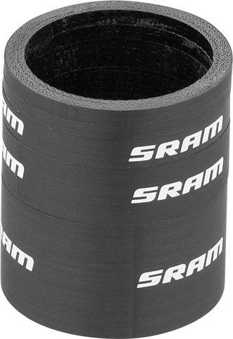 SRAM Set Headset Spacer UD Carbon de 5 piezas - black-white