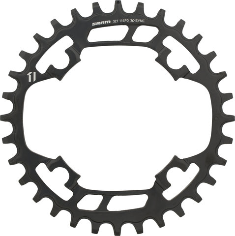 SRAM Plato Acero X-Sync para Círculo de agujeros X01 / X1 / GX1, 94 mm - black/32 