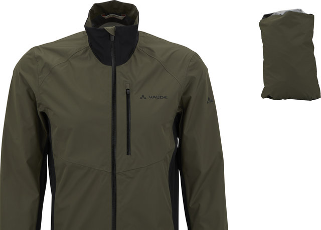 VAUDE Men's Kuro Rain Jacket - khaki/M