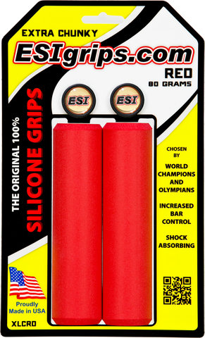 ESI Extra Chunky Silikon Lenkergriffe - red/130 mm