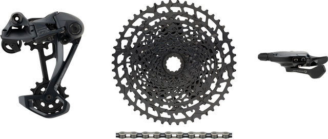 SRAM Kit de actualización para E-Bike GX Eagle 1x12 con cassette para Shimano - black - GX silver-black/Shimano MTB/14 dientes/Shimano MTB/sin/11-50/sin/sans