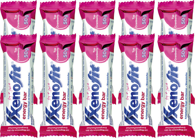 Xenofit energy bar - 10 pieces - cranberry