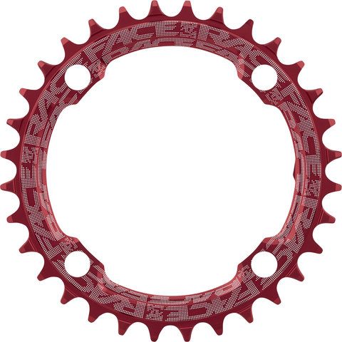 Race Face Narrow Wide Chainring, 4-arm, 104 mm BCD, 10-/11-/12-speed - red/32 tooth