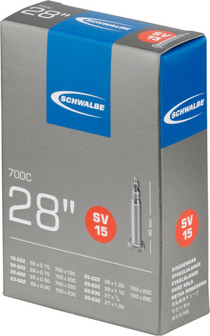 Schwalbe Schlauch 15 für 28" - 5 Stück - universal/SV/18-622 bis 25-630/18/28-622/630 SV 40 mm/40 mm