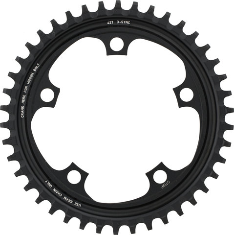 SRAM Chainring X-Sync for Force 1 / Rival 1 / CX 1, 110 mm - grey anodized/42 tooth