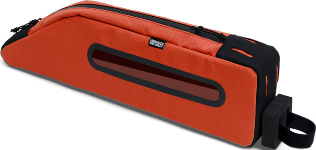 Capsuled Top Tube Bag for Bicycles - orange-rust/2500 ml