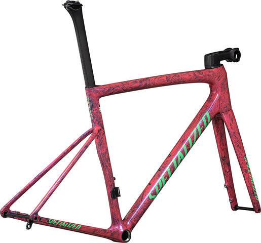 Specialized Tarmac SL8 Carbon Frame Kit - carbon-metallic vivid pink strata-electric green/M/12 mm Thru Axle