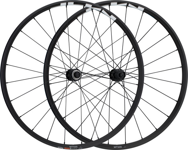 Shimano Juego de ruedas WH-MT500-CL-B / WH-MT501-CL-B Disc Center Lock 27,5" - negro/Shimano MTB/Boost/148 mm/110 mm/Boost/27,5" (650B)/110 mm/Shimano MTB/110 mm/148 mm