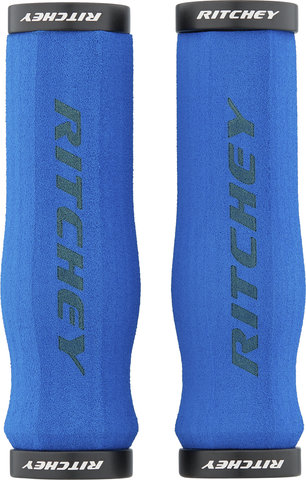 Ritchey Poignées de guidon WCS Locking True Grip - bleu roi/130 mm