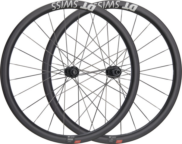 DT Swiss ERC 1100 DICUT 35 Carbon Disc Center Lock 27,5" Laufradsatz - schwarz/Shimano Road/142 mm/100 mm/27,5" (650B)/100 mm/Shimano Road/100 mm/142 mm/Non Boost/Non Boost