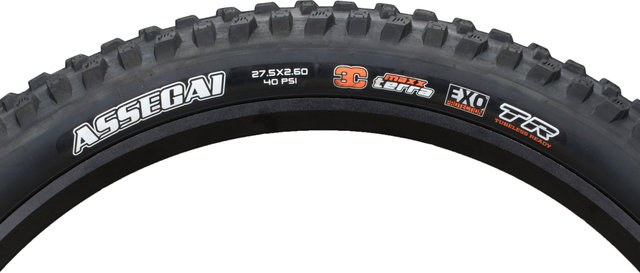 Maxxis Pneu Souple Assegai 3C MaxxTerra EXO WT TR 27,5+ - noir/27.5 /66 /66-584/2.6 