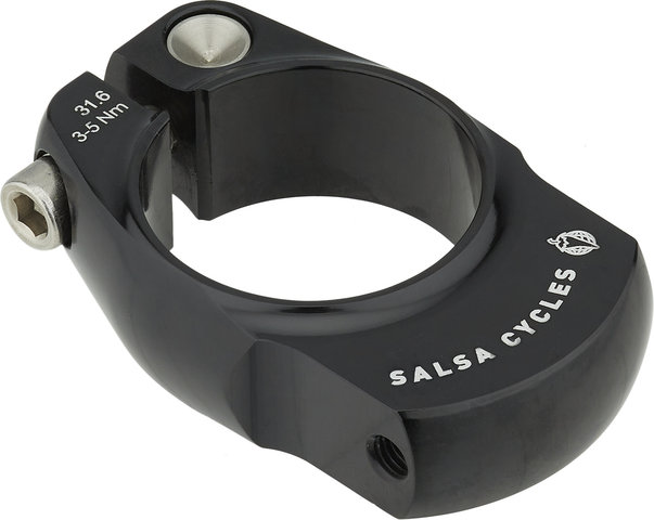 Salsa Post Lock Seat Clamp with Pannier Rack Mount - black/31.6 mm