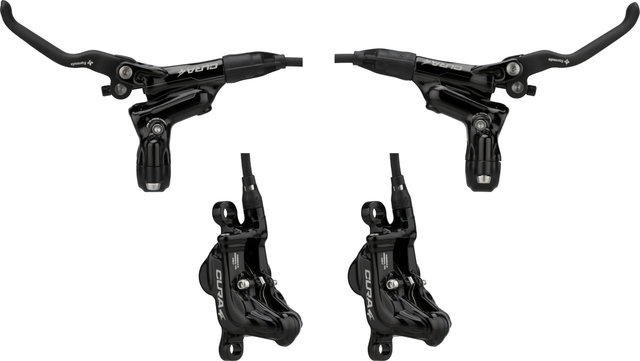 Formula Cura 4 Disc Brake - glossy black/Set/Flip-Flop (non-side-specific)