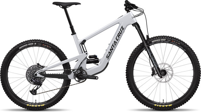 Santa Cruz Heckler SL 1 C S Mixed E-Mountainbike - matte silver/160 /29" (delantero), 27,5" (trasero)/L