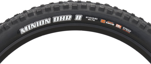 Maxxis Minion DHR II+ 3C MaxxTerra EXO+ TR 27.5+ Folding Tyre - black/27.5 /71 mm/71-584/2.8 