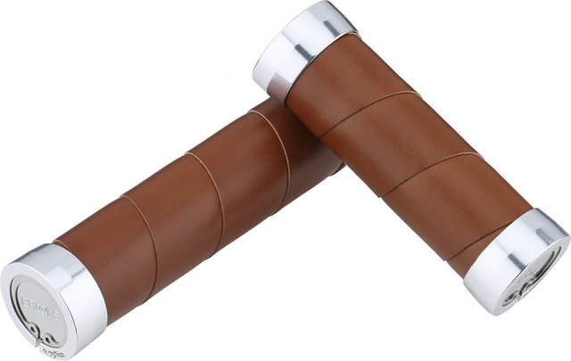 Brooks Slender leather handlebar grips - honey/130 mm / 100 mm