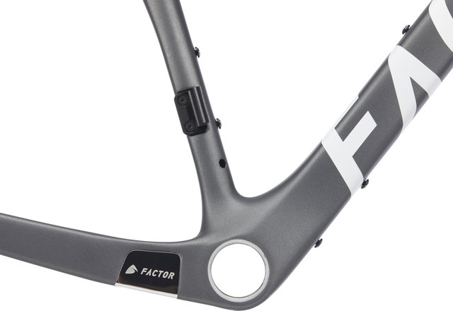 Factor LS Disc Carbon Gravel Frameset - gunmetal/M/12 mm Thru Axle