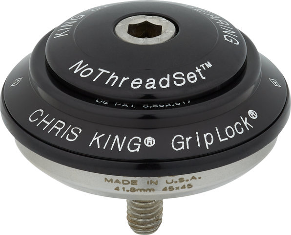 Chris King DropSet 2 IS42/28,6 - IS52/40 GripLock Steuersatz - black/1 1/8" - 1,5" tapered/IS42/28,6 - IS52/40