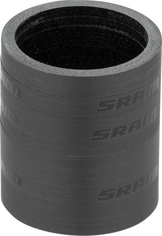 SRAM Set Headset Spacer UD Carbon de 5 piezas - black-black