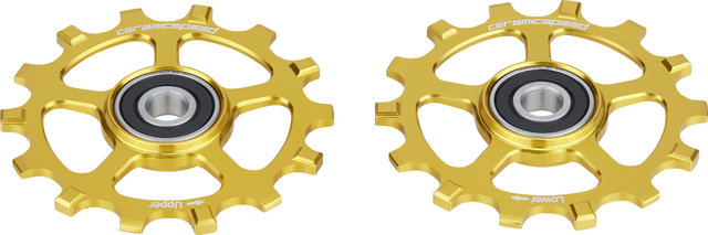 CeramicSpeed Ruedas de cambio Shimano XT / XTR 12 velocidades - gold/14 dientes