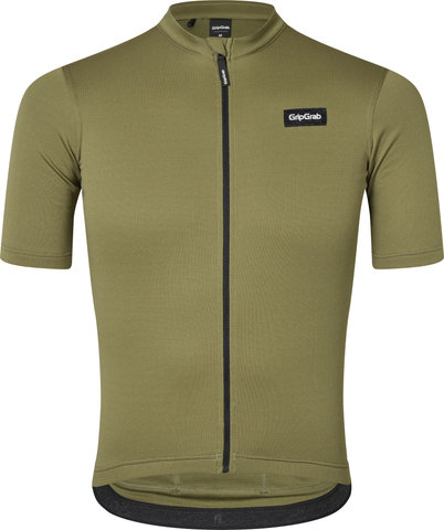 GripGrab Maillot EXPLR Merinotech S/S - olive green/L