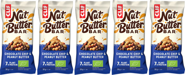 CLIF Bar Barre Nut Butter Bar - 5 pièces - chocolate chip & peanut butter