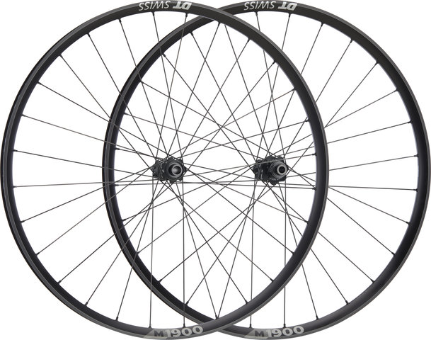 DT Swiss Set de Roues M 1900 SPLINE 30 Boost Disc Center Lock 29" - noir/Set de 29" (avant 15x110 Boost + arrière 12x148 Boost) SRAM XD