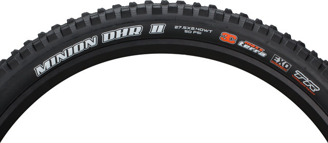 Maxxis Cub. plegable Minion DHF/DHR II 3C MaxxTerra EXO WT TR 27,5" set de 2 - negro/27.5 /63 /63-584