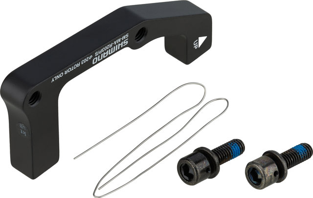 Shimano Scheibenbremsadapter für 203 mm Scheibe - schwarz/VR IS auf PM