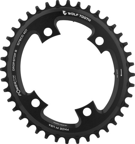 Wolf Tooth Components Elliptical 107 BCD Chainring for SRAM - black/40 