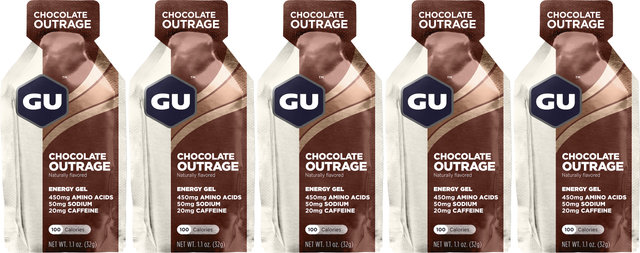 GU Energy Labs Energy Gel - 5 Pack - chocolate outrage