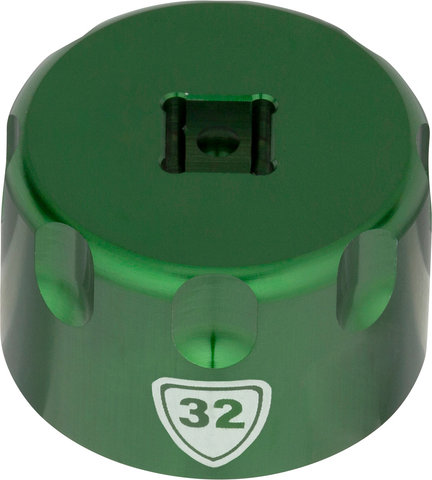 Abbey Bike Tools Suspension Top Cap Socket Attachment - green/32 mm