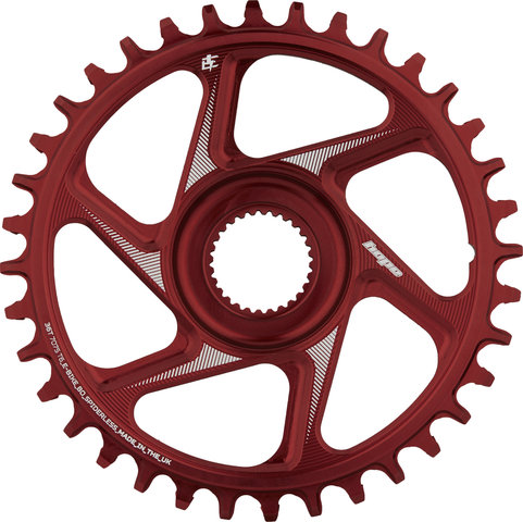 Hope R22 Spiderless Direct Mount E-Bike Chainring for Bosch Gen4 - red/36 