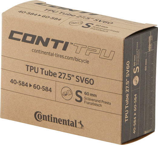 Continental TPU Schlauch 27,5" - transparent/SV/40-584 bis 60-584/40-60 x 584 SV 60 mm/60 mm