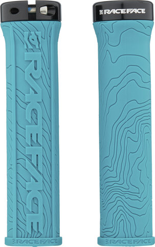 Race Face Poignées de guidon Half Nelson Lock On - turquoise