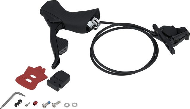 SRAM Freno de disco Rival eTap AXS HRD FM con maneta de cambios/frenos - black/Rueda delantera/ninguno