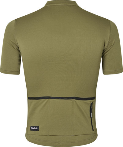 GripGrab Maillot EXPLR Merinotech S/S - olive green/L