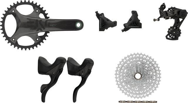 Campagnolo Grupo Ekar 13 velocidades 40 con freno de disco - negro/Campagnolo N3W/9-42/Campagnolo N3W/172,5 mm/sin/sans