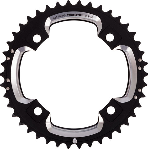 Truvativ GXP 4-Arm, 120 mm BCD Chainring - matte black/42 tooth