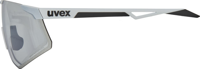 uvex Lunettes de Sport pace perform S V - white mat/litemirror silver