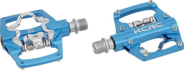 KCNC AM Trap Click / Platform Pedals - blue