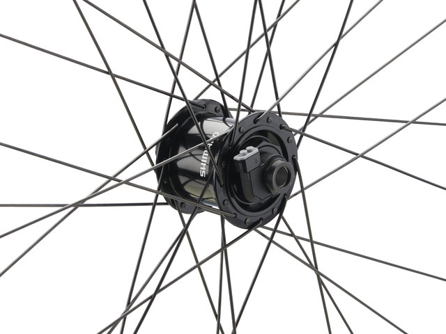 bc basic Urban Deore Disc Center Lock P-22 28" Wheelset - black/28" Set (Front 12x100 Dynamo + Rear 12x142) Shimano Micro Spline