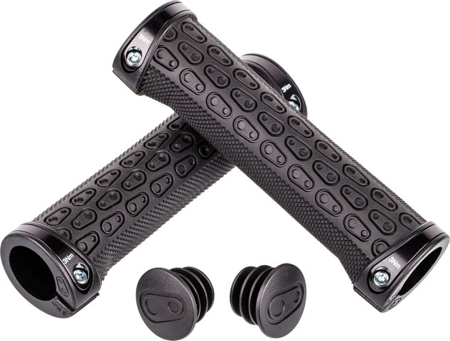 crankbrothers Puños Iodine Lock On - black-black/130 mm