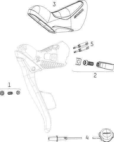 SRAM Red / Force eTap AXS Shift/Brake Lever Spare Parts - 3/black